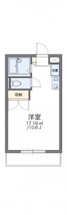 レオパレスウイング近藤 1Kの間取り