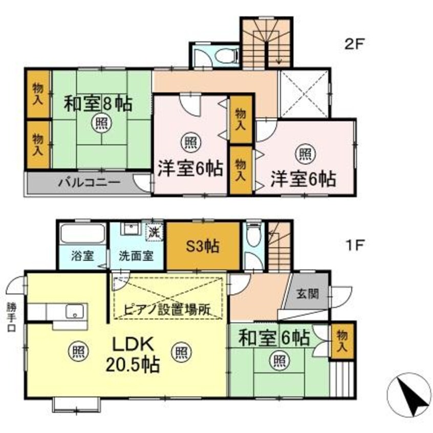 間取図 中島前田邸
