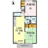 セレーノ岡本　Ａ棟 2LDKの間取り