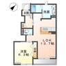 スーリールプラス　Ⅰ番館 1LDKの間取り