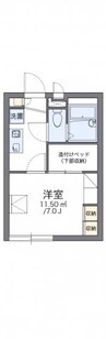 レオパレスＬｅｏＨＩＲＡＮＯⅡ 1Kの間取り