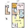 ナウ リヴィエール 1LDK+Sの間取り