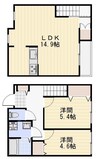ARROWS　TOWN片島町 2LDKの間取り
