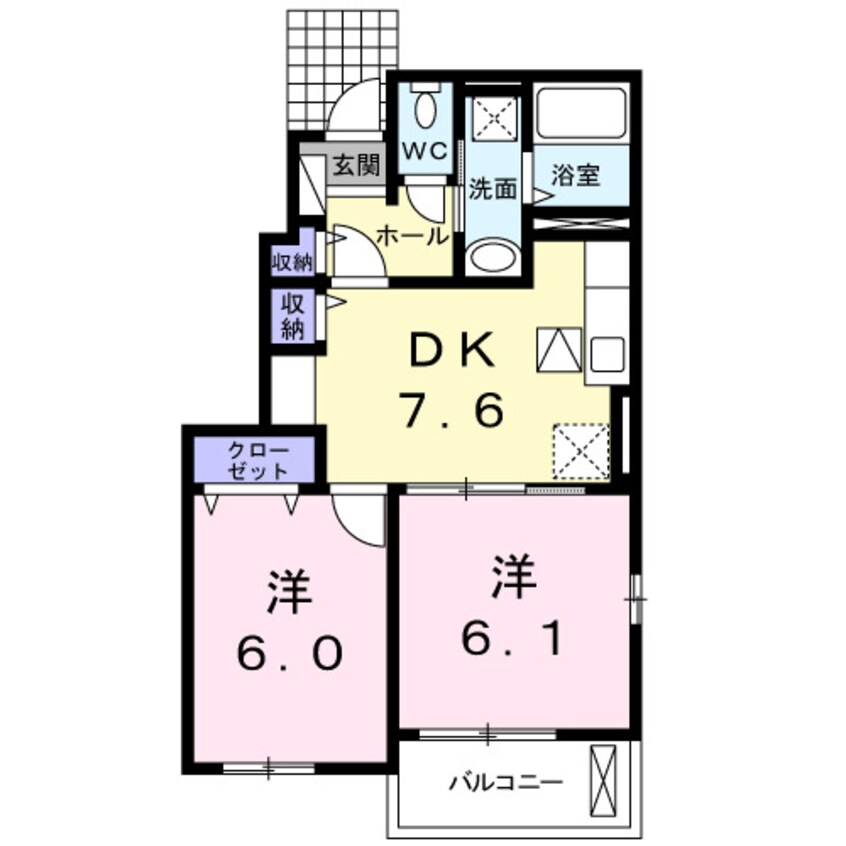 間取図 ヴィラ・一里松
