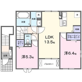 間取図 リジョイス井尻野Ａ