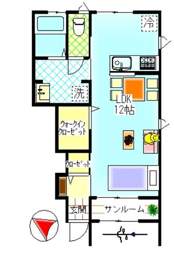 間取図 フラットC