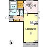 ベイ ブランシェ D棟 1LDKの間取り
