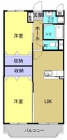 ファミーユSW 2LDKの間取り