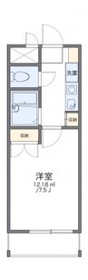 レオパレスＲＸ倉敷 1Kの間取り