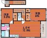 ファルコンⅡ 2LDKの間取り