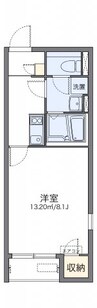 レオネクストシェーンブルン 1Kの間取り