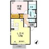 プロムナード 1LDKの間取り