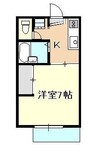 ゆめエリア1 1Kの間取り