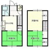 庭瀬タウンハウス 3Kの間取り