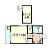 ビエラ庭瀬 1Kの間取り