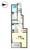 パーシモンＫ 1Kの間取り