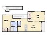 cocoru庭瀬新 2LDKの間取り