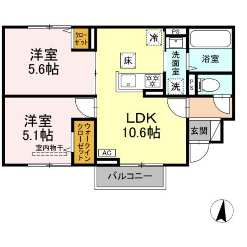 間取図 テラス倉敷