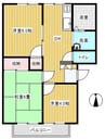 元浜タウンハイツ 3DKの間取り