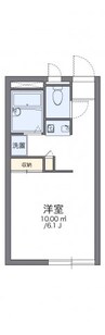 レオパレスプレミール一宮 1Kの間取り