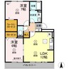 ソレアードＡＫＡＩ　Ⅱ 2LDKの間取り