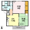 グレース陵南　B棟の間取図