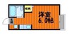 コーポルミナス　Ｂ棟 1Rの間取り
