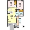 パークサイドレジデンス 2LDKの間取り