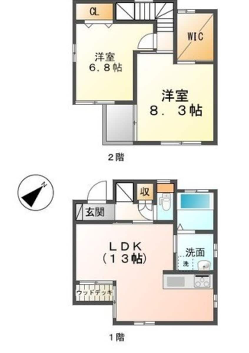 間取図 リアン　B