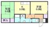 サンライフ中島ⅡA 2Kの間取り
