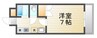 アーバンコート21 1Kの間取り