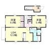 水島臨海鉄道水島本線/浦田駅 徒歩7分 2階 築20年 2LDKの間取り