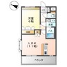 サンテ・フルール 1LDKの間取り