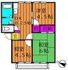山陽本線（中国）/西阿知駅 徒歩9分 2階 築40年 3DKの間取り