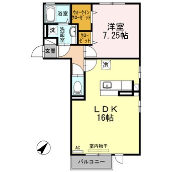 間取図 キャスバル　Ｂ棟