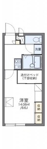 山陽本線（中国）/西阿知駅 徒歩20分 2階 築23年 1Kの間取り