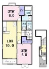 ビッグベア－　Ａ 2LDKの間取り