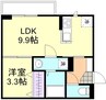 水島臨海鉄道水島本線/西富井駅 徒歩15分 2階 築浅 1LDKの間取り