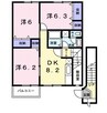 ファミール・ビラＢ 3DKの間取り