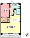 水島臨海鉄道水島本線/常盤駅 徒歩17分 5階 築21年 2LDKの間取り