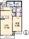 ロイヤルウイング 1LDKの間取り