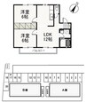 宇野線<宇野みなと線>/妹尾駅 徒歩14分 2階 築23年 2LDKの間取り