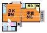 山陽本線（中国）/倉敷駅 徒歩18分 2階 築31年 1DKの間取り