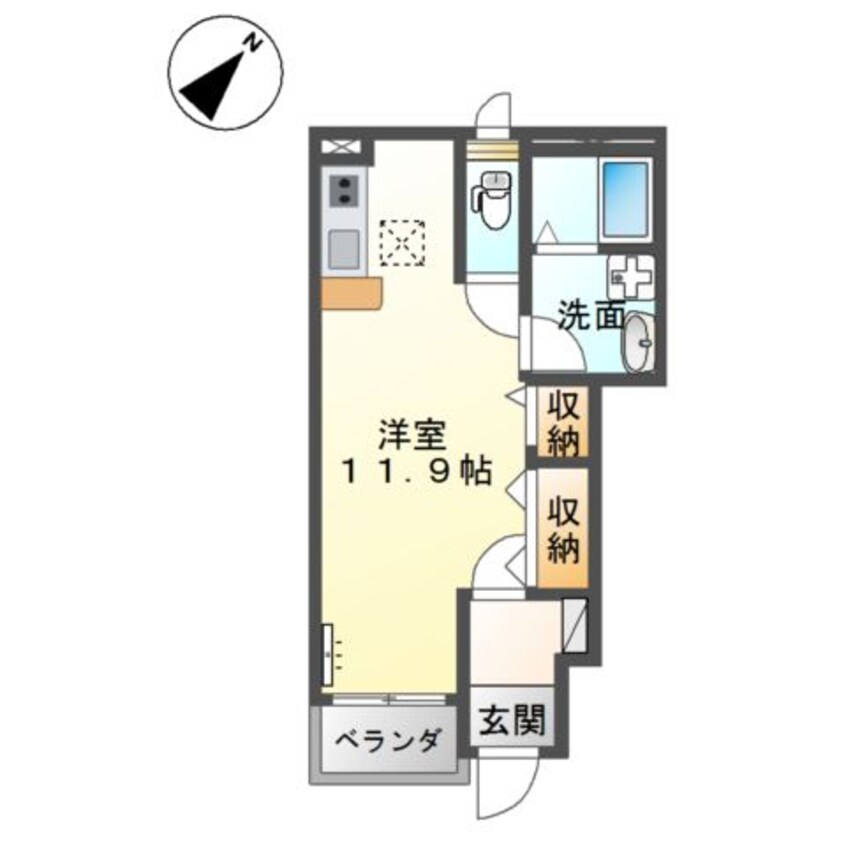 間取図 山陽本線（中国）/新倉敷駅 徒歩15分 1階 築7年
