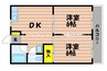 カーサ愛 2DKの間取り