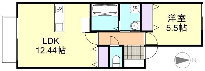 間取り図 アルカンジュ四十瀬Ⅱ