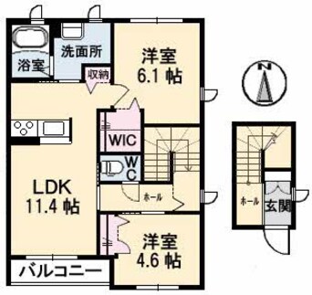 間取図 ぽてと　Ｂ棟