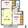プレジール大和Ⅰ 2LDKの間取り
