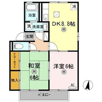 間取図 ロイヤルパレス新倉　A棟