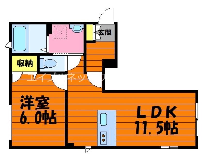 間取図 山陽本線（中国）/倉敷駅 徒歩12分 1階 築8年